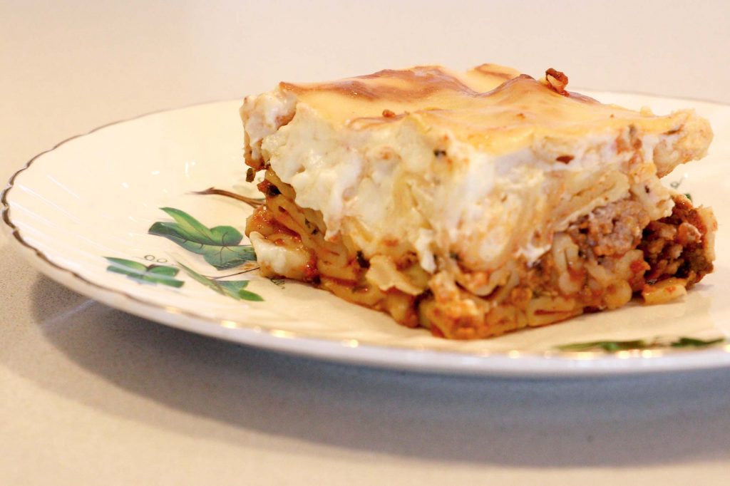 Peter Rowland Nonnas of Melbourne - Mary Calombaris Served Pastitsio