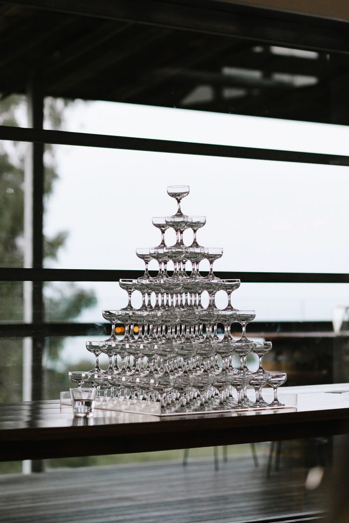 Champagne Glass Tower