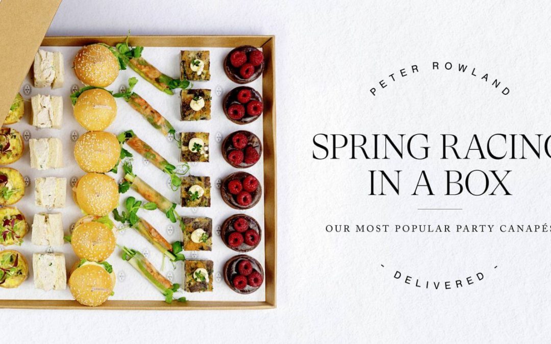 Spring Racing Canapé Box: Limited Edition Now Available
